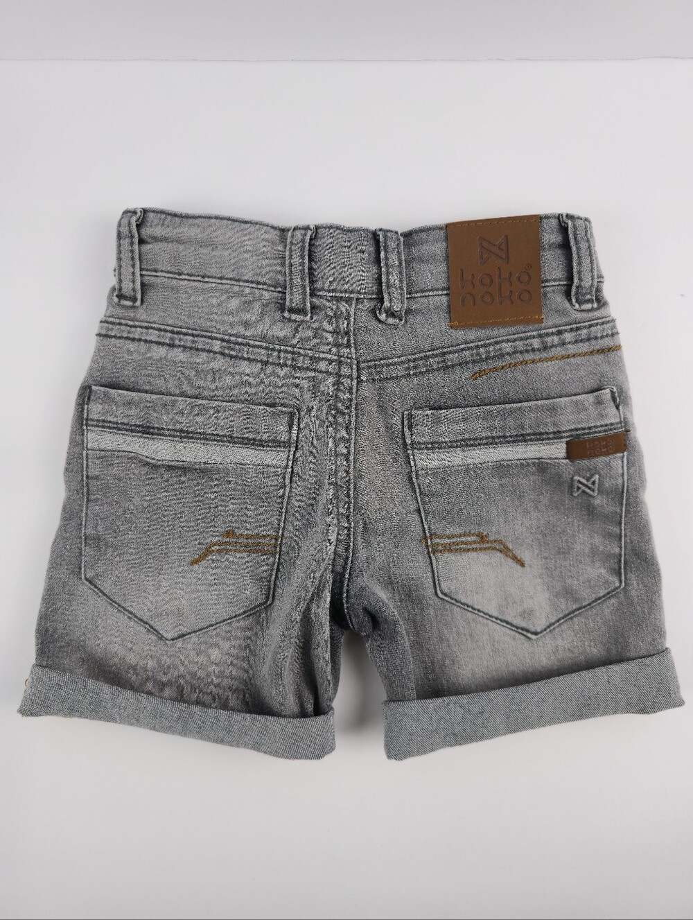 Koko Noko, Boy Jean Denim Shorts, Light Grey, 2Y - Picture 10 of 11